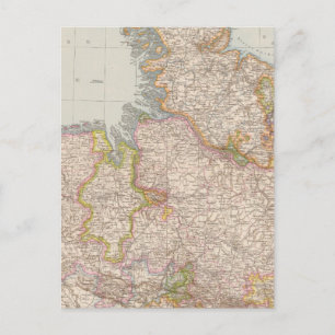 Hannover, SchleswigHolstein, North Germany Map Postcard