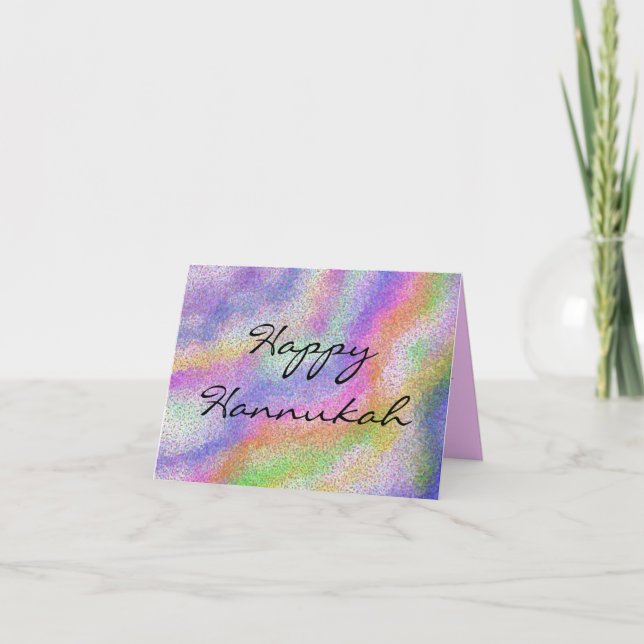 Hannukah Candle Colours Card (Front)