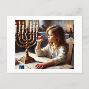 Hannukah Lights, Postcard