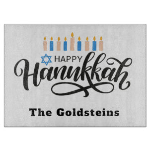 Hannukah Menorah Drip Board Candle Placemat