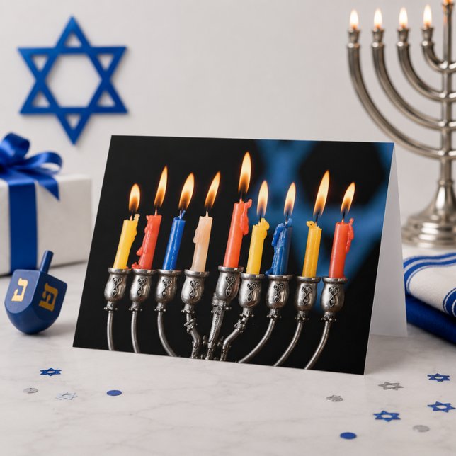 Hannukah Menorah  Holiday Card (Creator Uploaded)