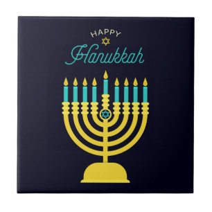 Hannukah Shabbat Art Tile