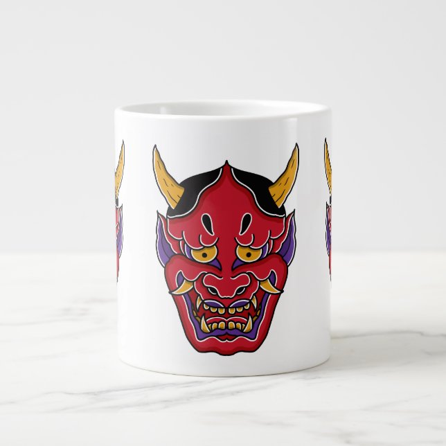 Hannya (般若の面) large coffee mug (Front)
