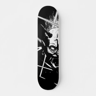 Hannya Mask 8189 - Variant - Black & White - Left Skateboard