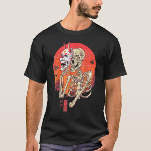 Hannya Skeleton Yokai Mask Japanese Art T-Shirt