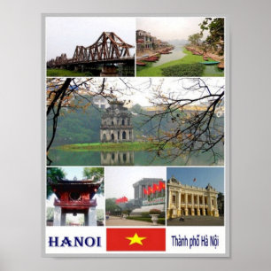Hanoi - Mosaic - Vietnam - Poster