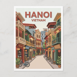 Hanoi Old Quarter Vietnam Postcard
