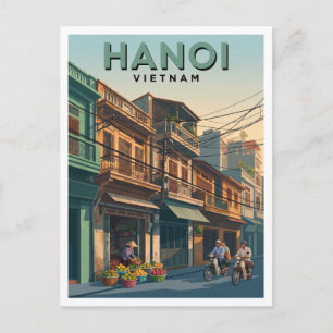 Hanoi Old Quarter Vietnam Souvenir Postcard