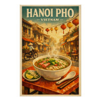 Hanoi Pho, Vietnam, in a classic retro