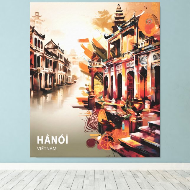 Hanoi Serenity Canvas Print (Insitu(Wood Floor))