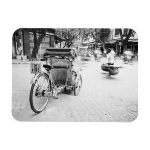 Hanoi Vietnam, Cyclo in Old Hanoi Magnet