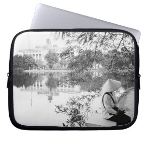 Hanoi Vietnam, Hoan Kiem Lake View (NR) Laptop Sleeve