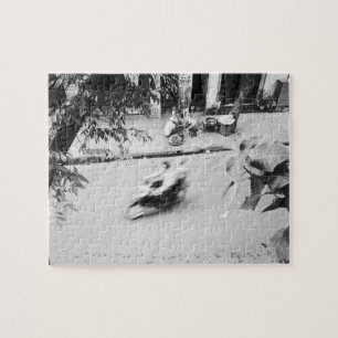 Hanoi Vietnam, Motorbike in Old Hanoi Jigsaw Puzzle