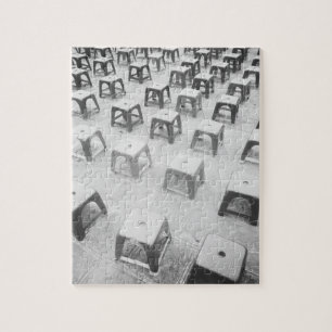 Hanoi Vietnam, Plastic Stools at the Temple of Jigsaw Puzzle
