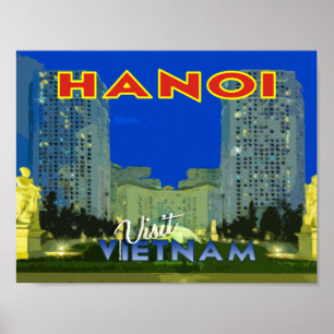 Hanoi, VIetnam, poster from the serie Visit...