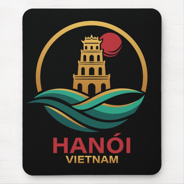 Hanoi Vietnam Southeast Asia Mouse Pad (Front)