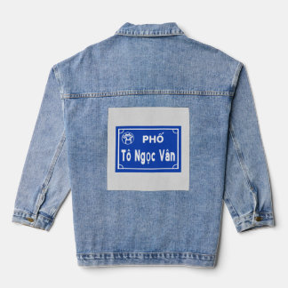 Hanoi Vietnam Strassennamen Denim Jacket