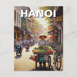 Hanoi Vietnam Street Vendor Postcard