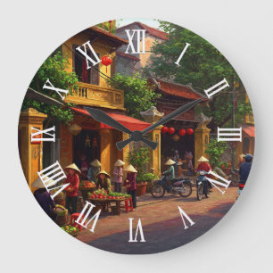 Hanoi Vietnam Travel Large Clock