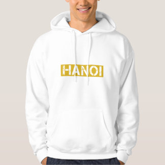 Hanoi vintage text gelblich hoodie