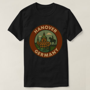 Hanover Germany City Art T-Shirt