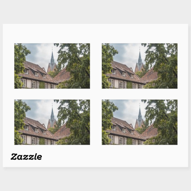 Hanover Germany Rectangular Sticker (Sheet)