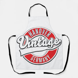 Hanover Germany vintage style logo. Apron