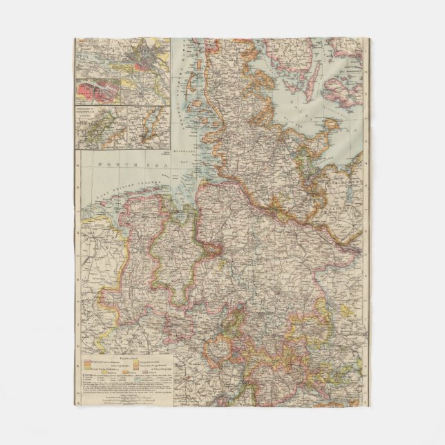 Hanover, Schleswig Holstein Fleece Blanket (Front)