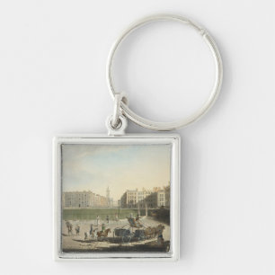 Hanover Square, engraved by Robert Pollard (1755-1 Key Ring