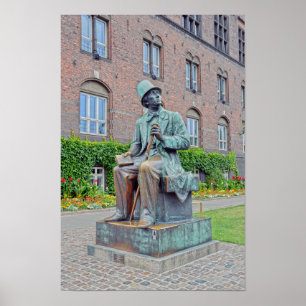 Hans Christian Andersen Statue, Copenhagen Poster
