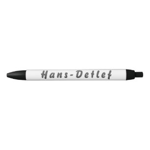Hans-Detlef Kugelschreiber Black Ink Pen