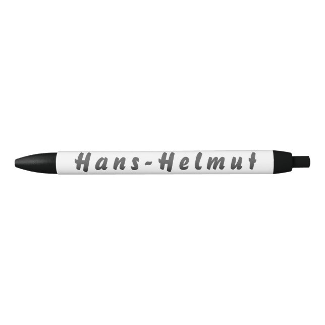 Hans-Helmut Kugelschreiber Black Ink Pen (Front)