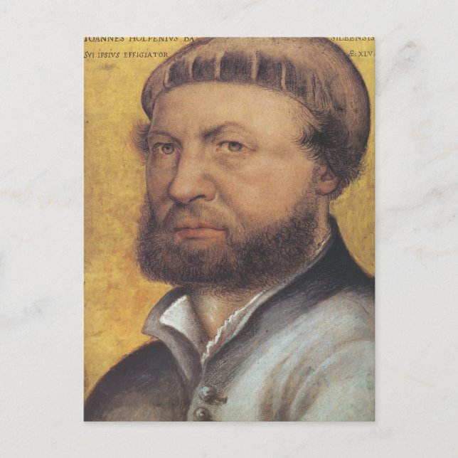 Hans Holbein the Younger- Self Portrait Postcard (Front)
