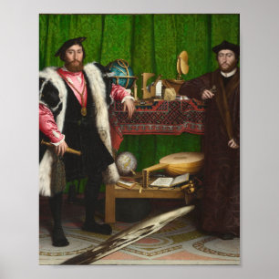 Hans Holbein The Younger - The Ambassadors Poster
