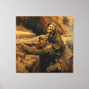 Hans Larwin - Soldat und Tod (1917) Canvas Print