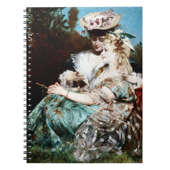 Hans Makart, The love letter (1875) Notebook (Front)