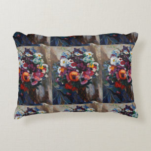 Hans Muller-Dachau Bouquet of Summer Flowers Decorative Cushion
