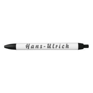 Hans-Ulrich Kugelschreiber Black Ink Pen