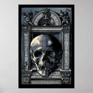 Hans Wechtlin Skull Print Renaissance Woodcut