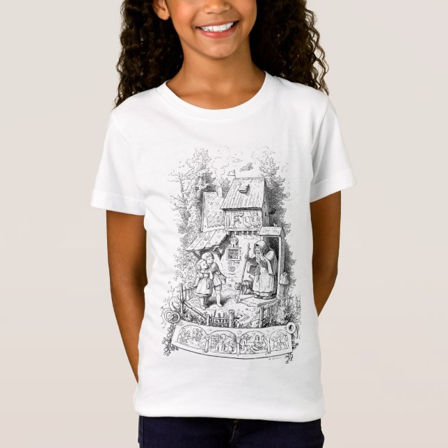 Hansel and Gretel Meet the Witch T-Shirt (Front)