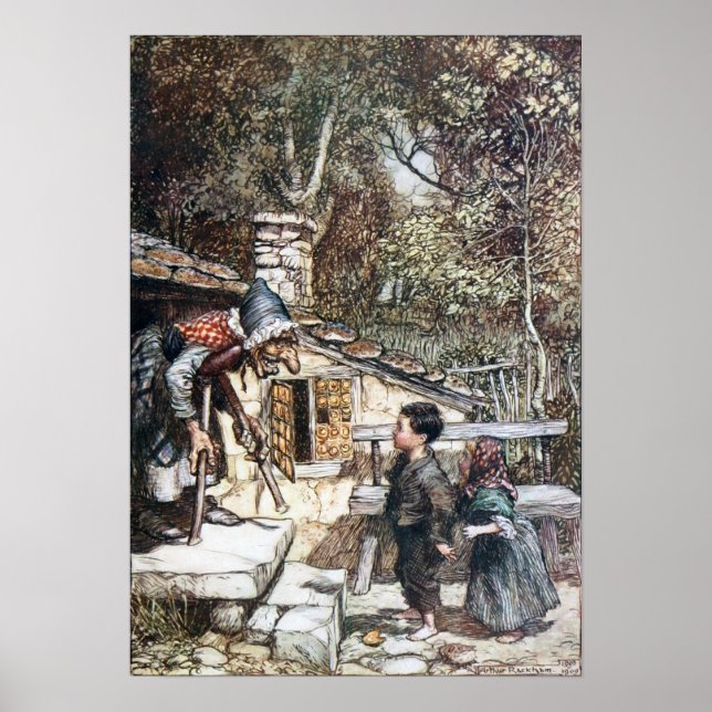 Hansel & Grethel meet the Witch Poster (Front)