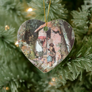 Hänsel und Gretel – Gebrüder Grimm Märchen Ceramic Tree Decoration