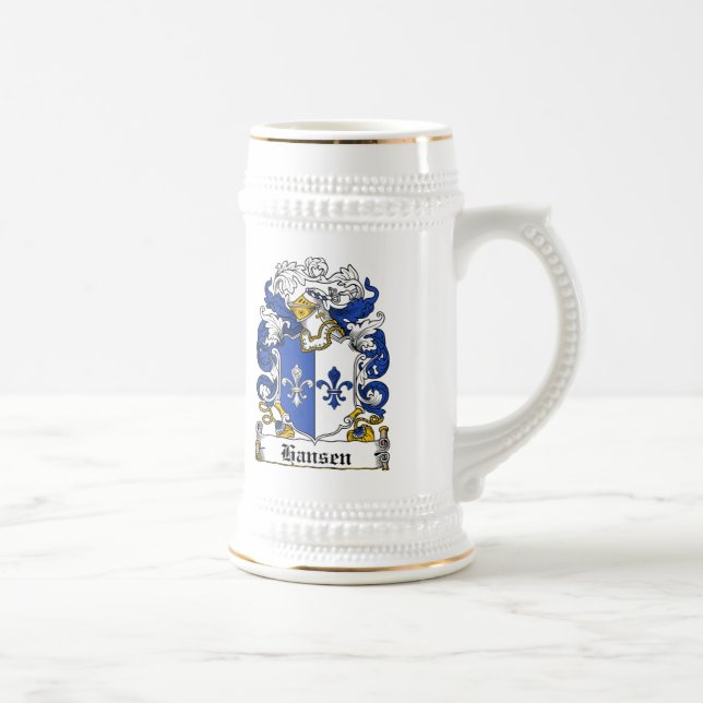 Hansen Family Crest Beer Stein (Right)