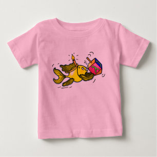 HANUKA SPARKY FISH Funny Cute Cartoon Infant Shirt