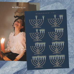 Hanukkah 101 photo holiday card
