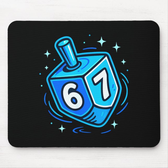 Hanukkah 67 Meme Chanukah Jewish Men Women Kids  Mouse Pad (Front)