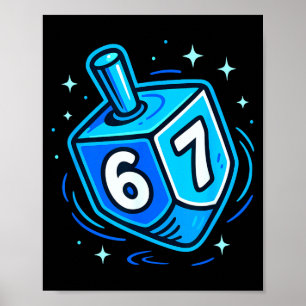 Hanukkah 67 Meme Chanukah Jewish Men Women Kids  Poster