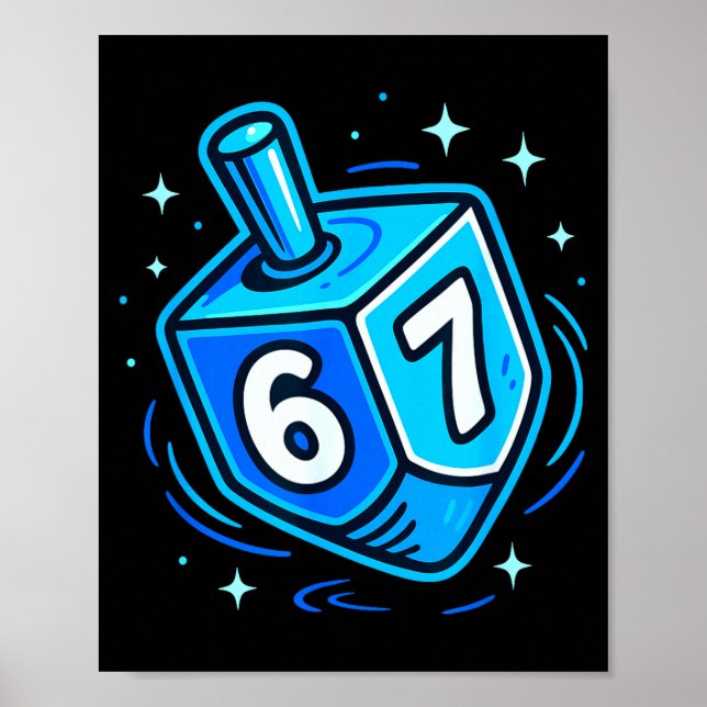 Hanukkah 67 Meme Chanukah Jewish Men Women Kids  Poster (Front)