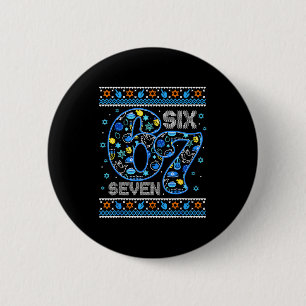 Hanukkah 67 Six Seven Boy Girl Kids 67 Meme Hanukk 6 Cm Round Badge
