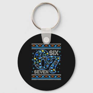 Hanukkah 67 Six Seven Boy Girl Kids 67 Meme Hanukk Key Ring